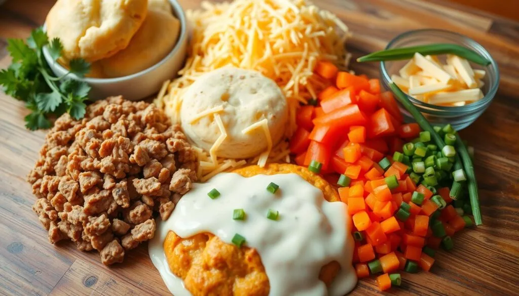 biscuits and gravy casserole